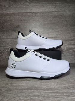 Travis Mathew Spiked Golf Shoes The Ringer 2.0 1MAA564 Men's Size 8.5 White New