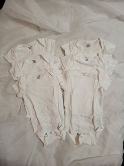 3-6M White Baby Onesies Bundle