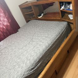 Queen Size Bed Frame And Bed 