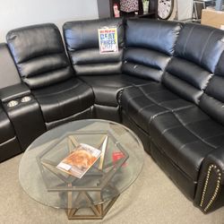 $1499 Black Reclining Sectionals ✨