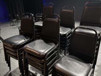 FREE Black metal chairs (Used)
