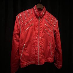 Vintage 1983 Sergio Valente Red Jacket – Official Michael Jackson Line from Macys