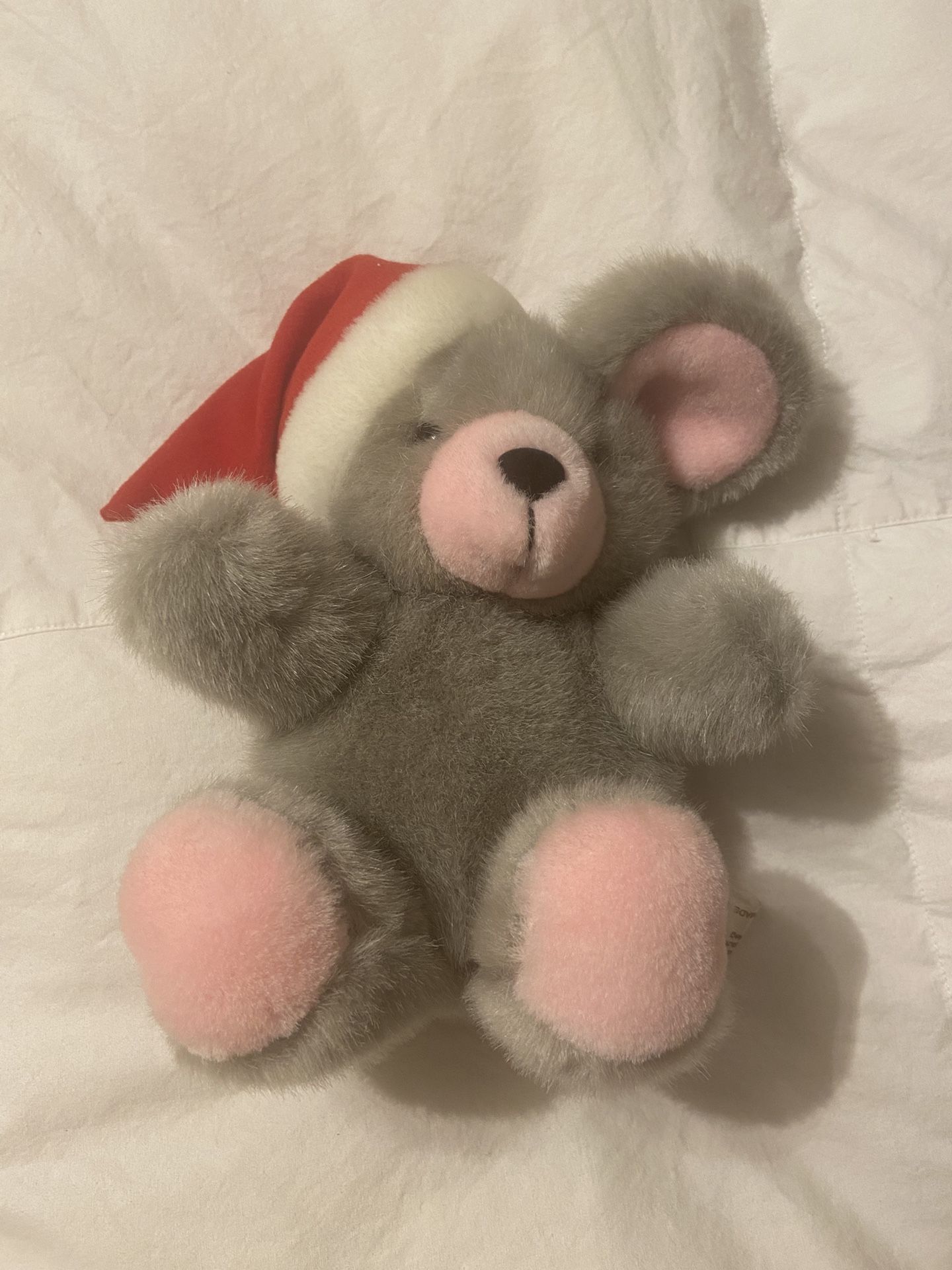 Stuffed Christmas Bear With Hat 