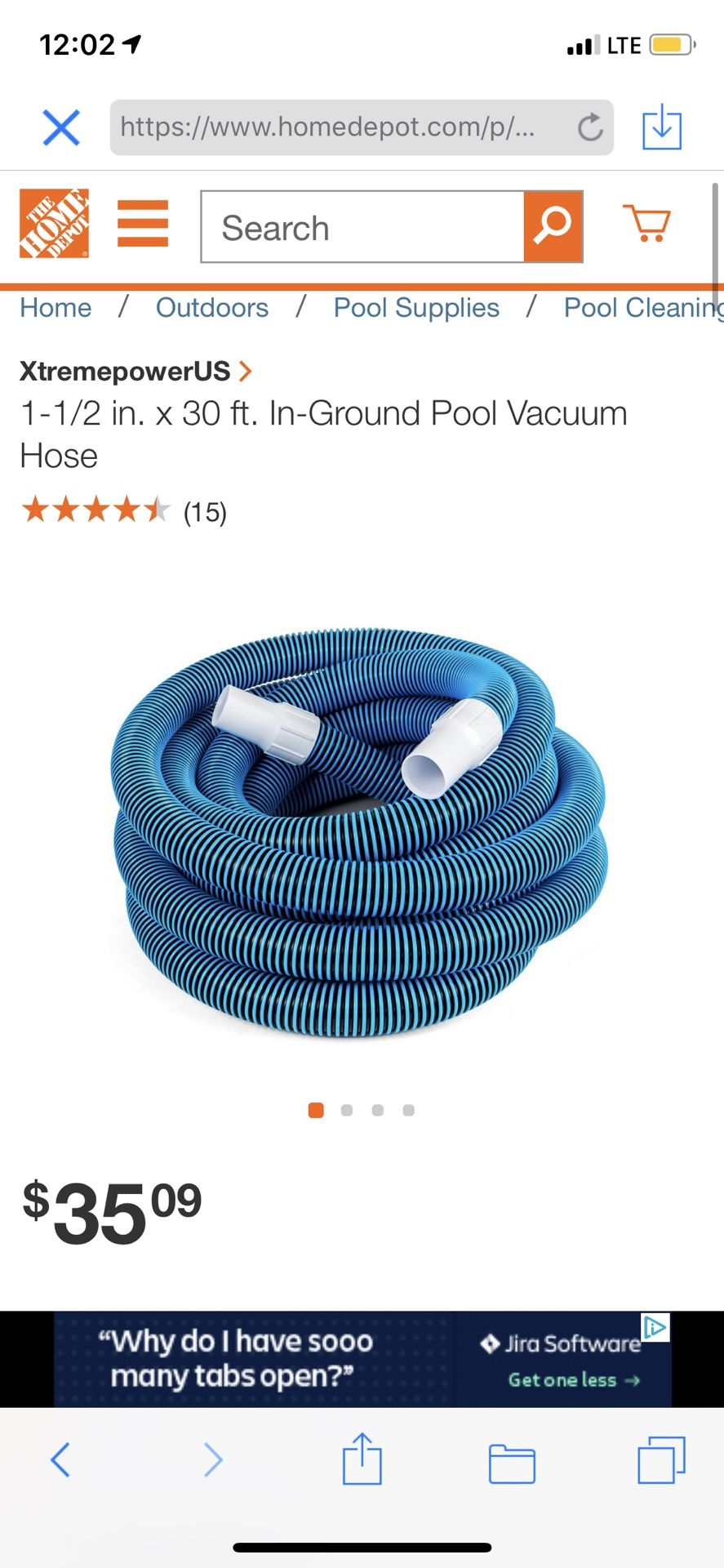 Pool hose new