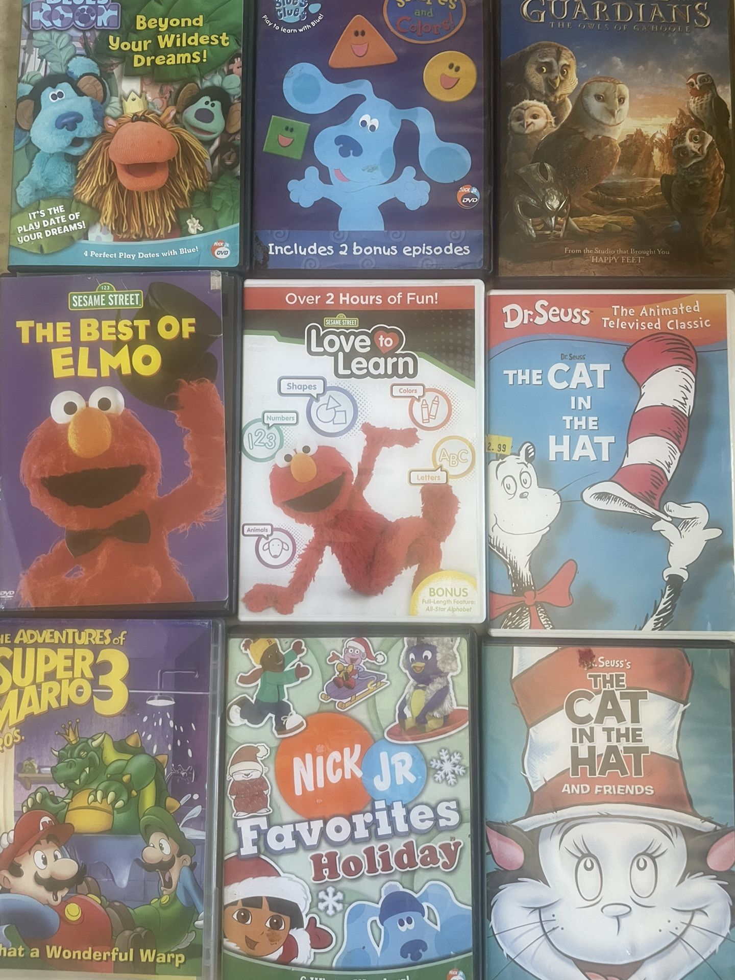 Kids DVDs - Lot Of 9 - $2ea Or All For $10