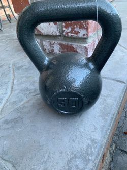 30lb iron kettlebell