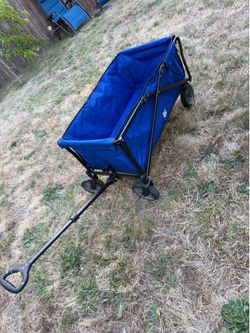 Folding Wagon Cart Portable Collapsible Beach Wagon Cart Outdoor Sports Wagon Camping Wagon Heavy Duty Utility Cart