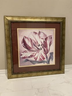 39” Flower Picture with Frame
