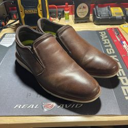 Men’s Florsheim Leather Comfortech Slip-On Dress Shoes Size 9