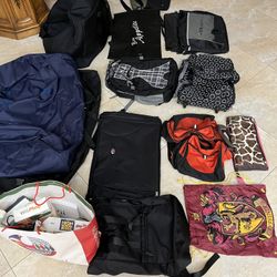 TRAVEL BAGS/ GYM BAGS/ DUFFEL BAGS/ LAPTOP BAGS/ AND MORE/ STARTING AT $5-$35