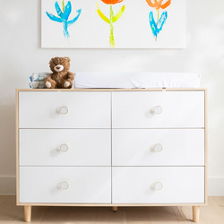 6 Drawer- Baby Dresser for Nursery