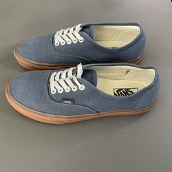 Vans Men’s 9 Blue Canvas Gum Sole Shoe
