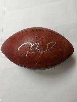 Tom Brady & Rob Gronkowski Signed Football - Fanatics