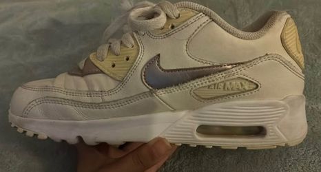 Nike air max 90 cream silver sneakers