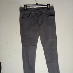 Levis Levi Strauss 511 Jeans Men Charcoal Gray Denim Pants Slim Fit 30x32
