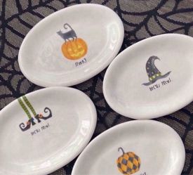Rae Dunn Halloween plates
