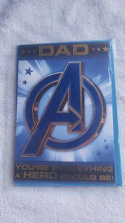 Targeta de regalo para papá avengers ..