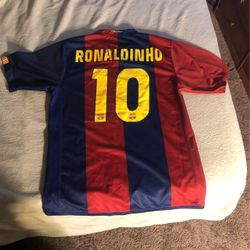 Ronaldinho #10 Jersey Barcalona 