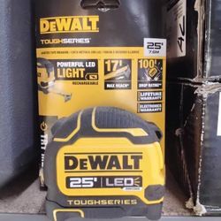 DeWalt Lighted Tape Measure 25' LED 