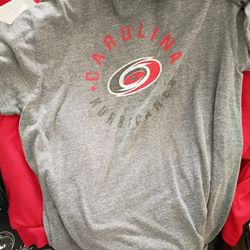 Grey Carolina Hurricanes Tshirt With Logo