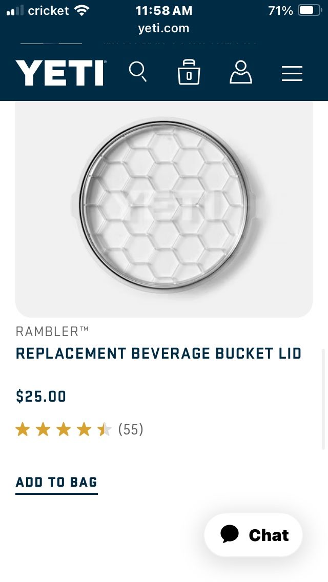 Yeti Beverage Bucket Lid