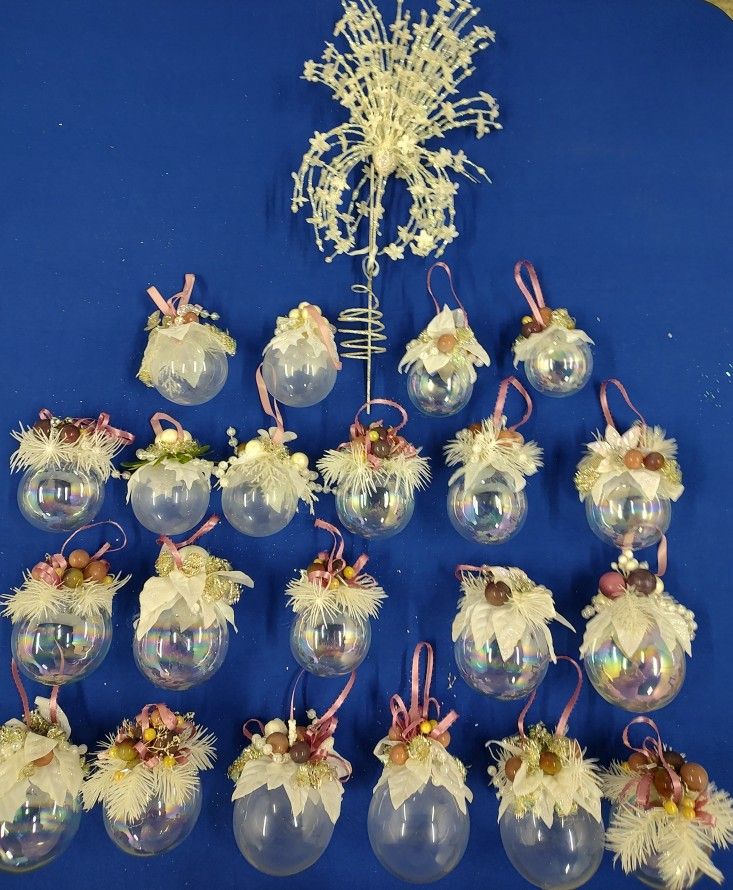 Christmas Ornaments Set of 48 homemade ornaments