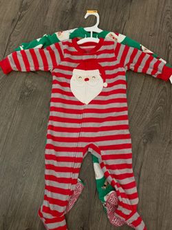 2 piece size 12 Santa zip up
