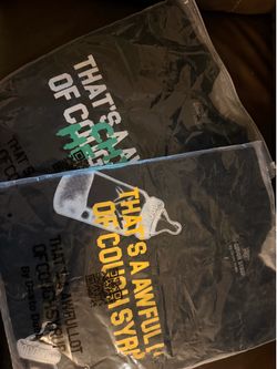 Awful lot of cough syrup tees