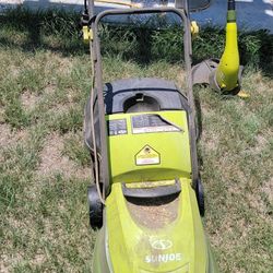 Electric Lawn Mower And Weed Wacker 