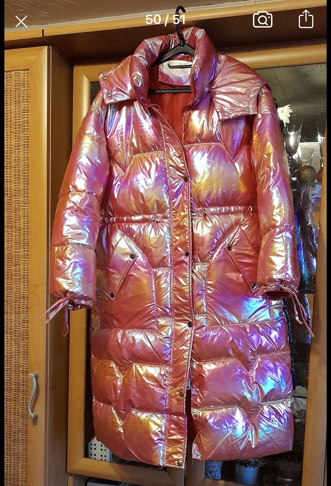 Snow Jacket Pink Size M L 