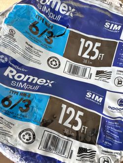 New Romex wire 6/3