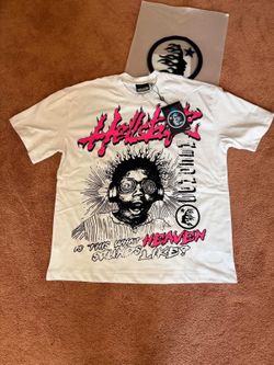 Hellstar pink and white tee