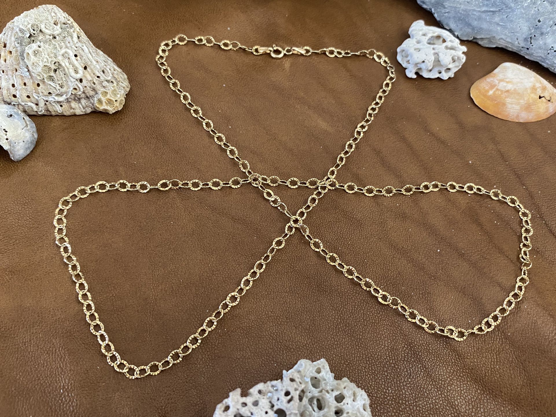 24” REAL SOLID 14k Gold Necklace