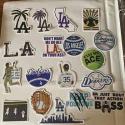 Stickers, LA, Dodgers, Baseball, and more