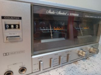 Fisher CR-110 Cassette Tape Deck Vintage 80s Japan Silver for Sale