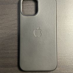 Original OEM Apple iPhone 12 Pro Max Leather Case Black