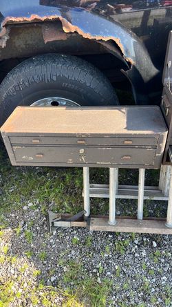 Vintage Kennedy Metal Toolbox with Drawers