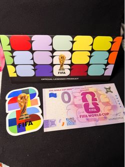 1 FIFA souvenir & 1 random sticker