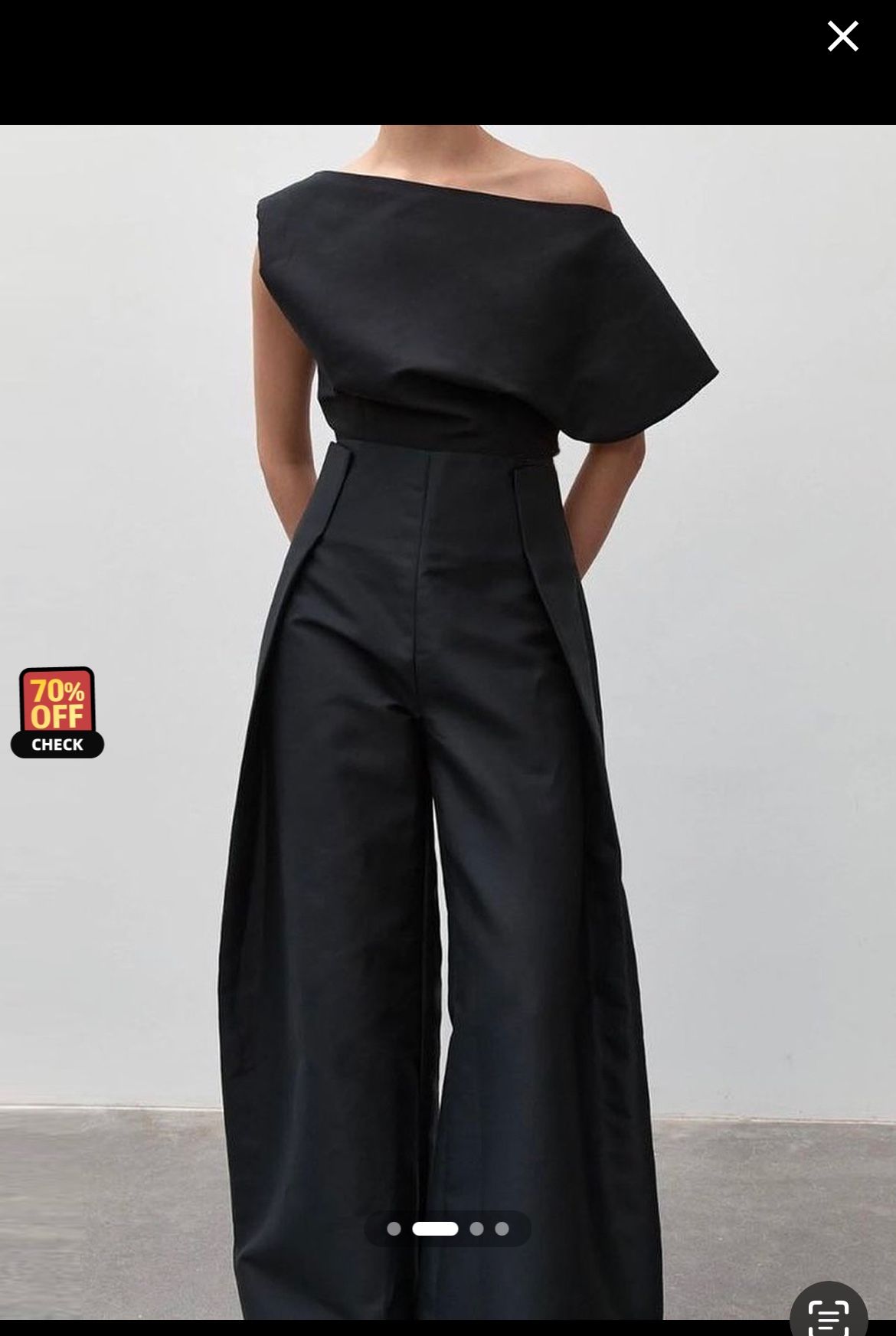Black Linen 2 Piece 