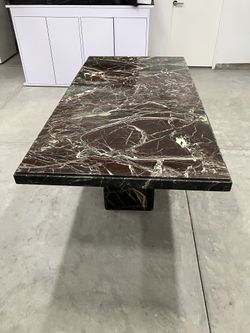 Vintage Black Marble Table