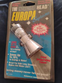 The Incredible Head Europa Supreme Showerhead