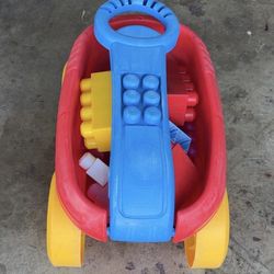 Wagon Toy With Bloks