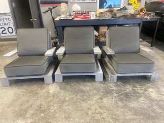 Restoration Hardware Olema Teak Wood Lounge Chairs