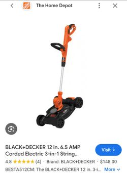 3 in 1 lawnmower trimmer weedeater B&D