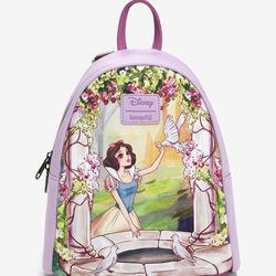Loungefly Disney Snow White And The Seven Dwarfs Wishing Well Portrait Mini Backpack