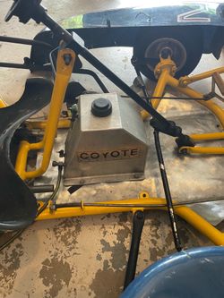 Go kart with an engine