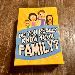 How Well Do You Know Your Family Card Game