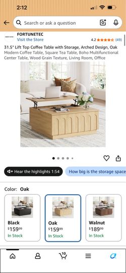 Coffee Table with Storage