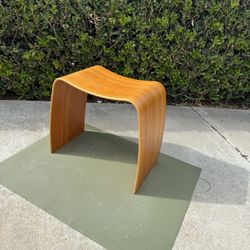 Danish Modern Bentwood Stool Jørgen Møller Askman Denmark Sculptural MCM Wood