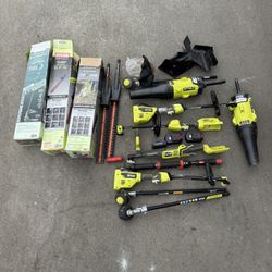 ryobi lawn tools, milwaukee trap snake, hercules batteries random batteries